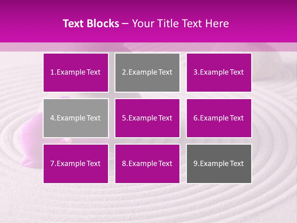 A Pink Flower Sitting On Top Of A Pile Of Rocks PowerPoint Template