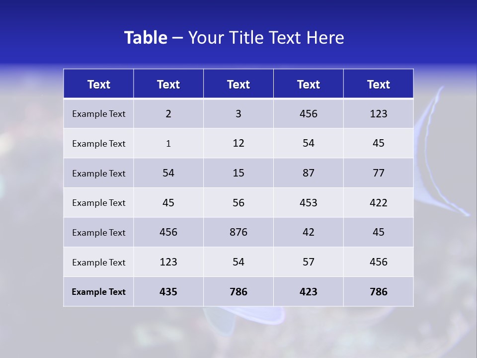 A Blue And Yellow Fish On A Coral Powerpoint Template PowerPoint Template