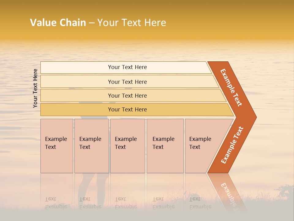 A Woman Standing In Front Of A Body Of Water With Her Arms In The Air PowerPoint Template