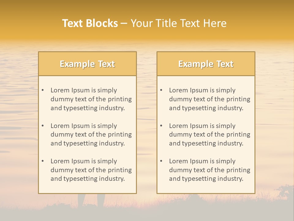 A Woman Standing In Front Of A Body Of Water With Her Arms In The Air PowerPoint Template