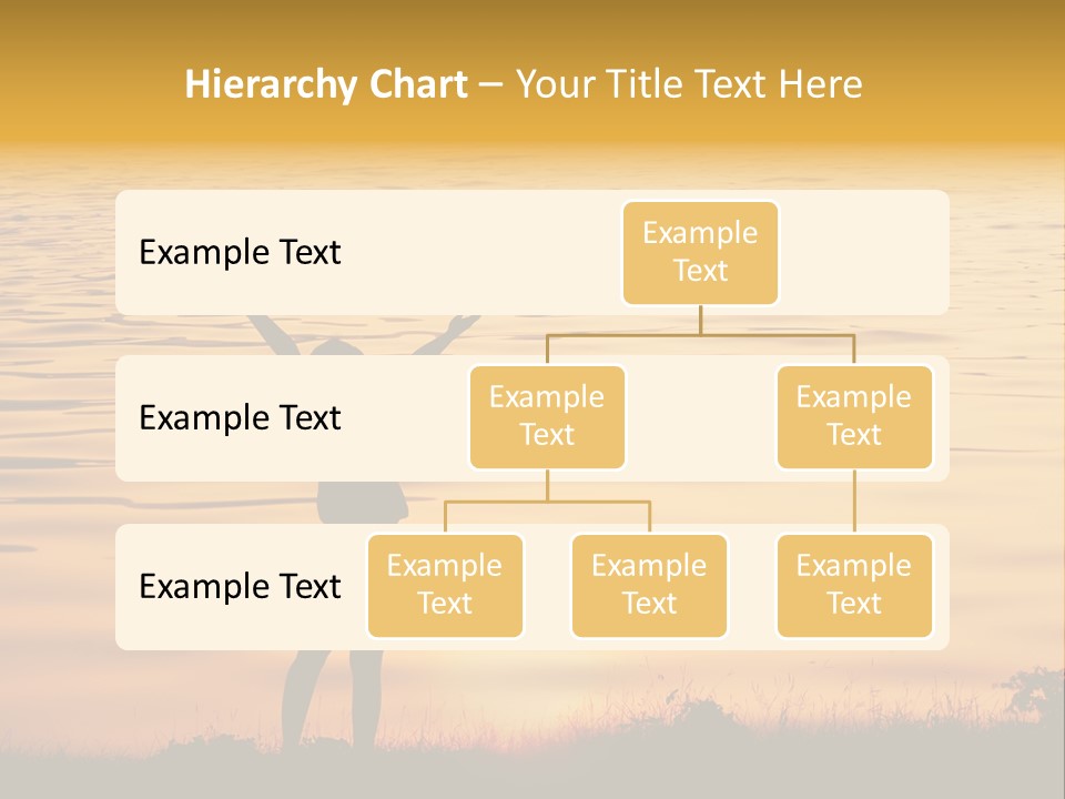 A Woman Standing In Front Of A Body Of Water With Her Arms In The Air PowerPoint Template