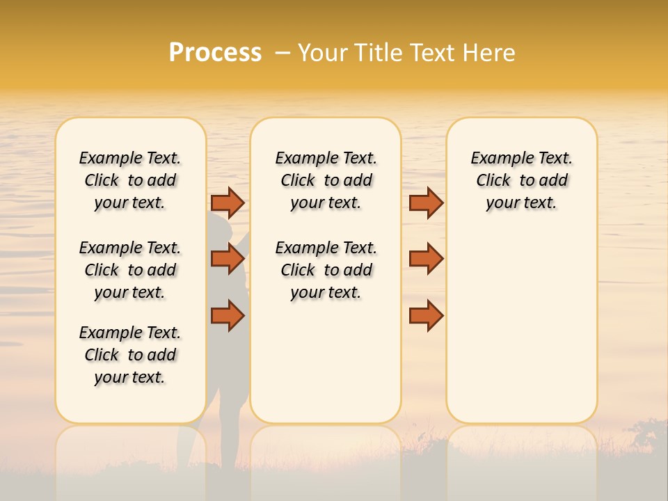A Woman Standing In Front Of A Body Of Water With Her Arms In The Air PowerPoint Template