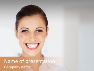 Person Headache White PowerPoint Template