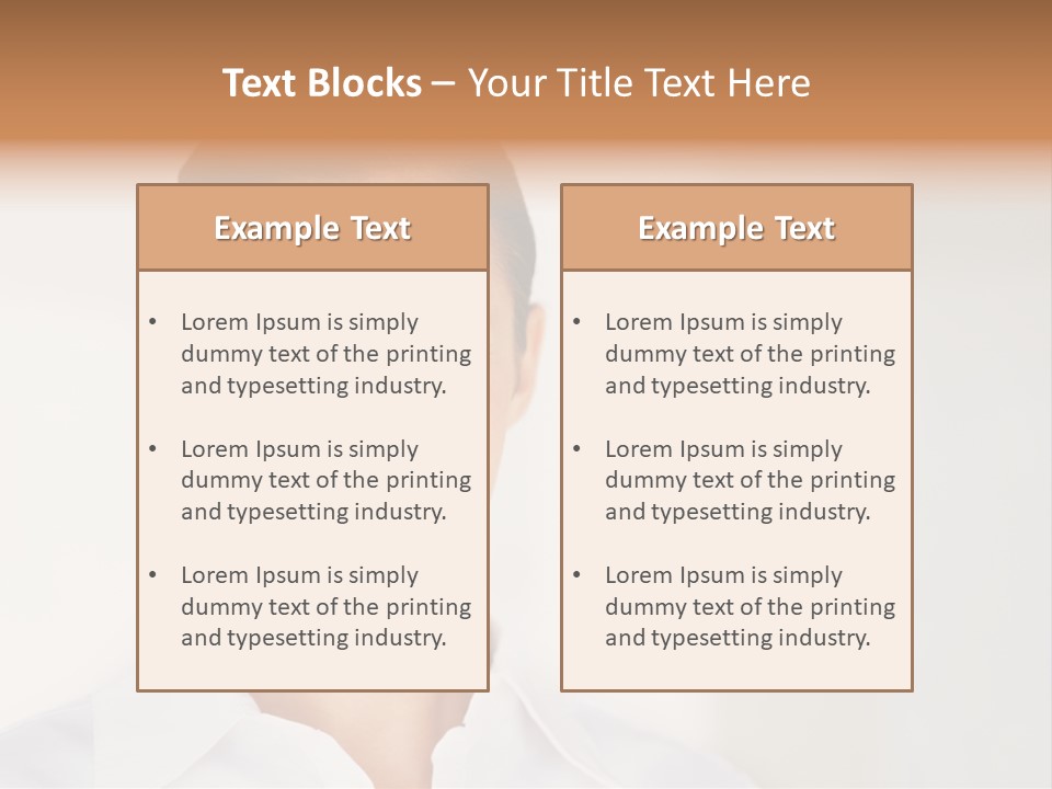 Person Headache White PowerPoint Template
