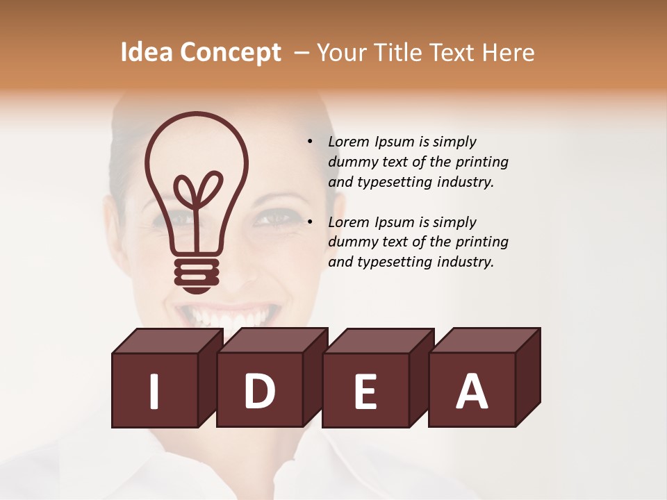 Person Headache White PowerPoint Template