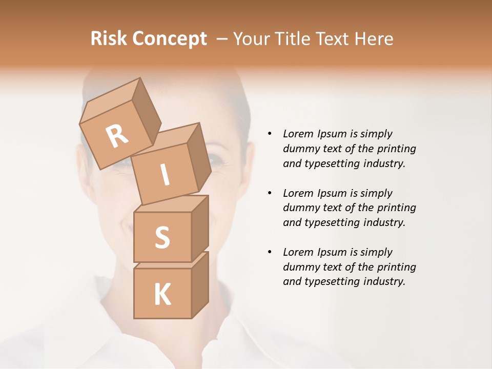 Person Headache White PowerPoint Template