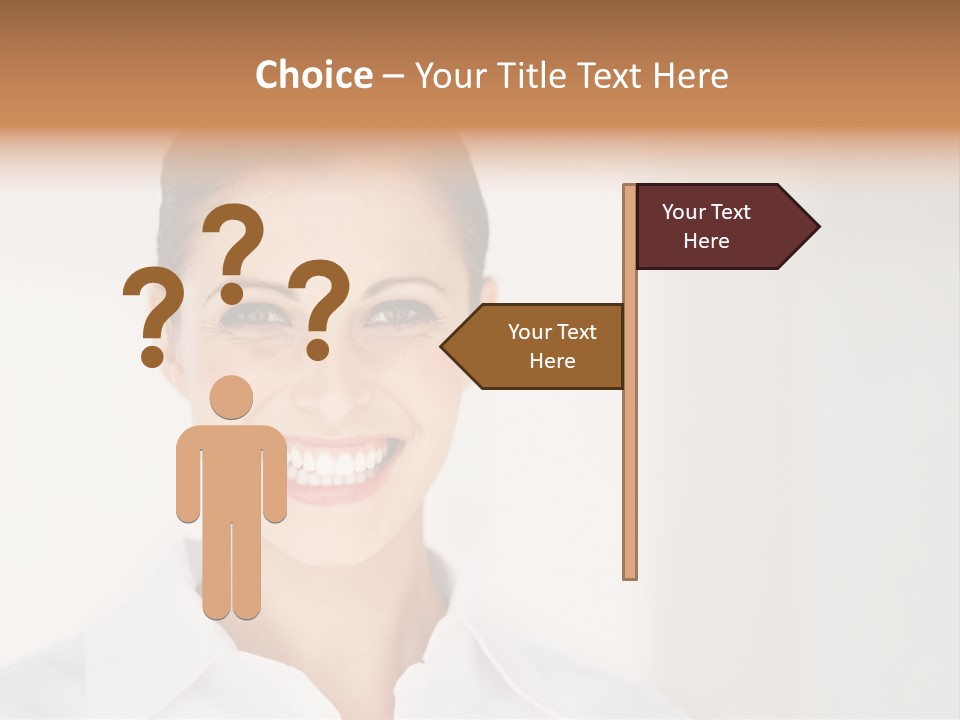 Person Headache White PowerPoint Template