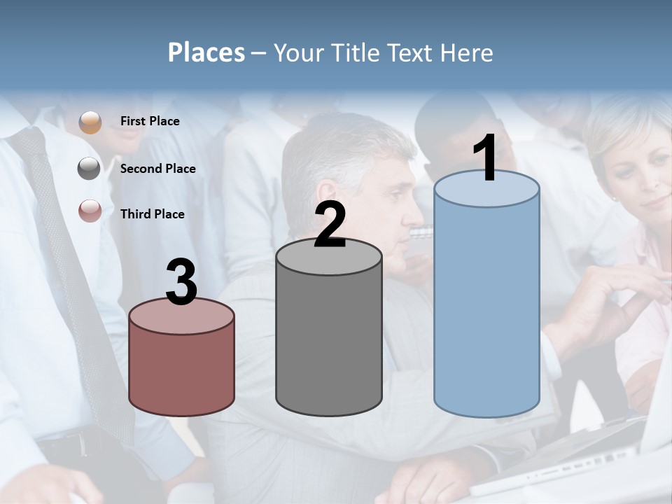 Vertical Expressing Isolated PowerPoint Template