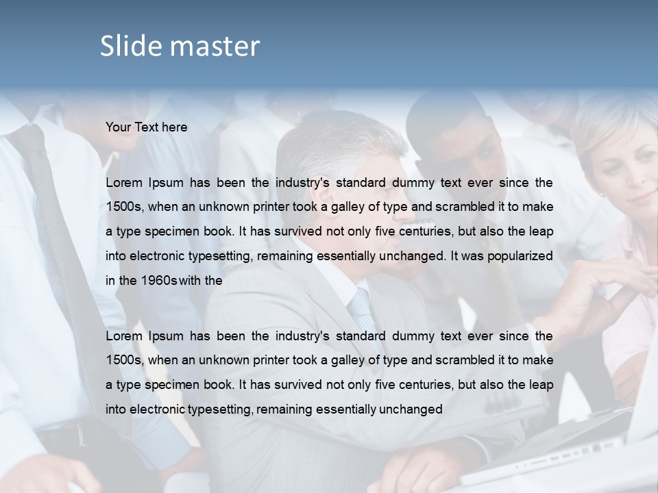 Vertical Expressing Isolated PowerPoint Template