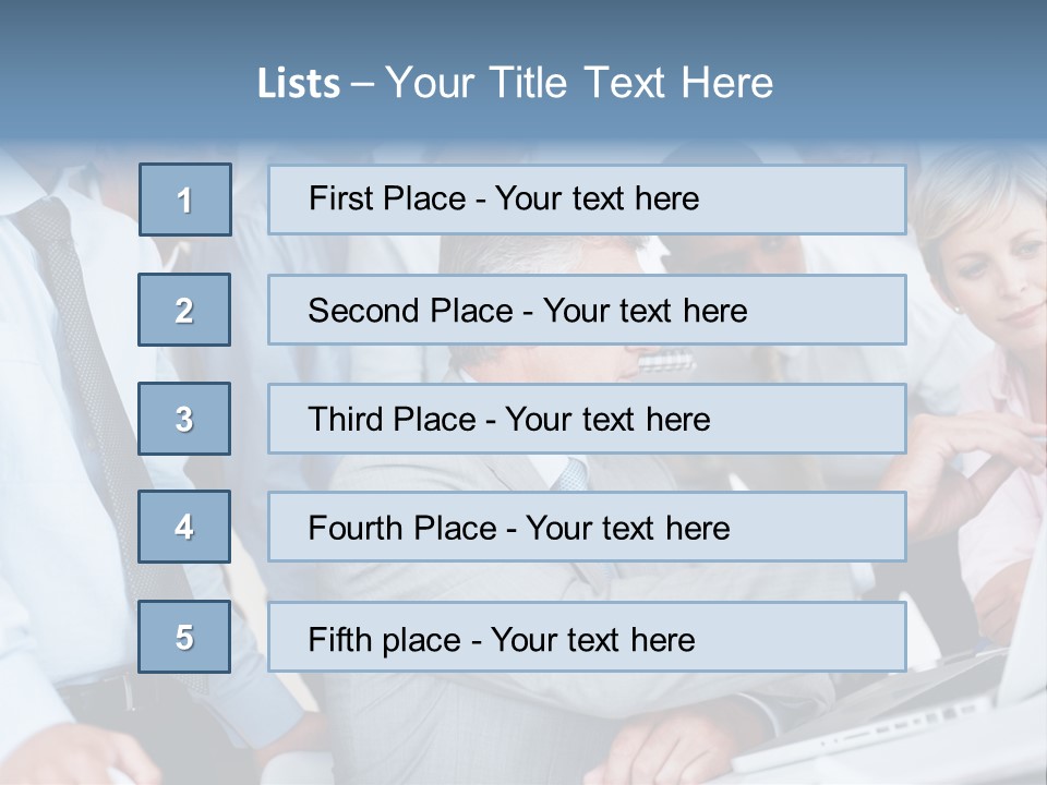 Vertical Expressing Isolated PowerPoint Template