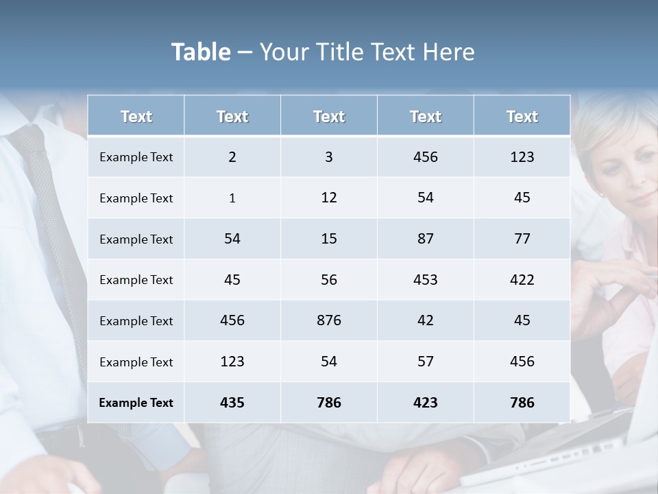Vertical Expressing Isolated PowerPoint Template