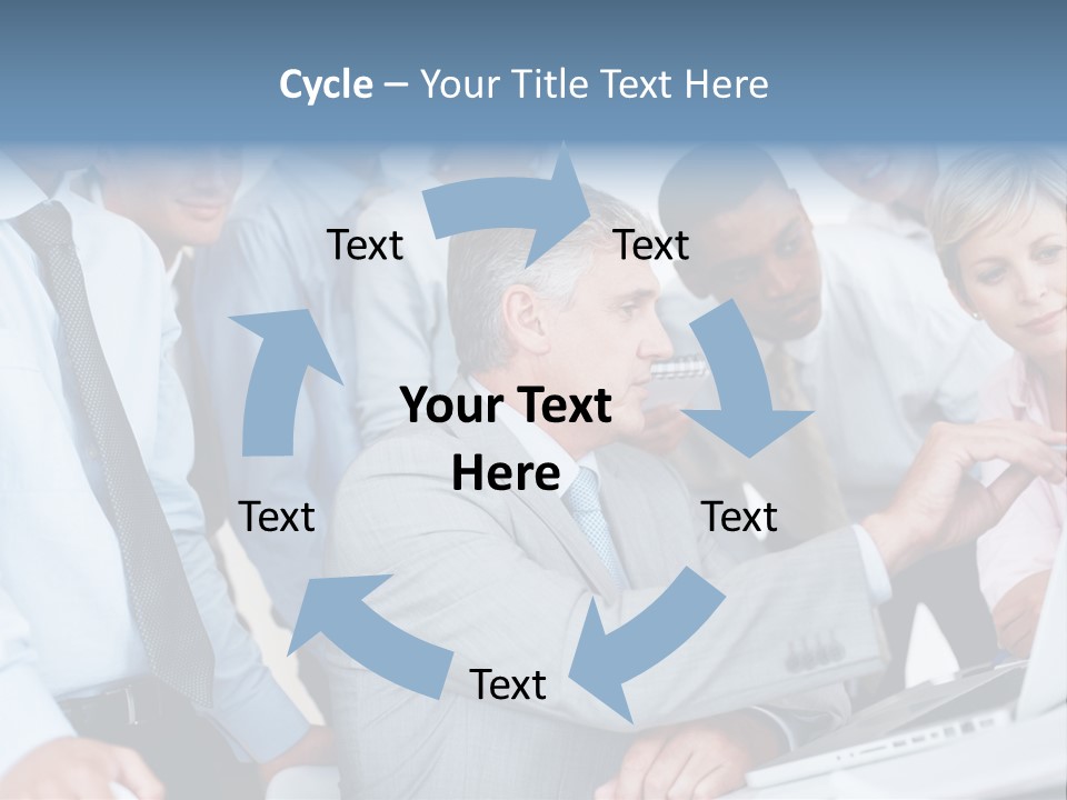 Vertical Expressing Isolated PowerPoint Template