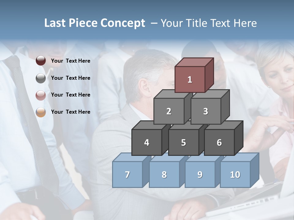 Vertical Expressing Isolated PowerPoint Template