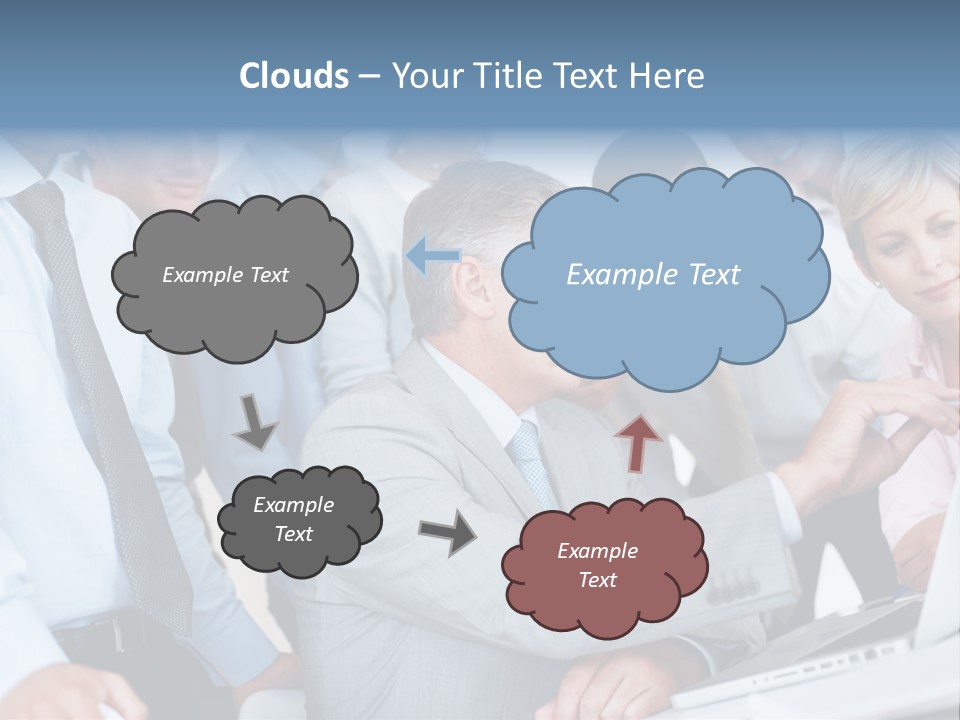 Vertical Expressing Isolated PowerPoint Template