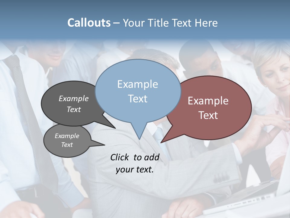 Vertical Expressing Isolated PowerPoint Template