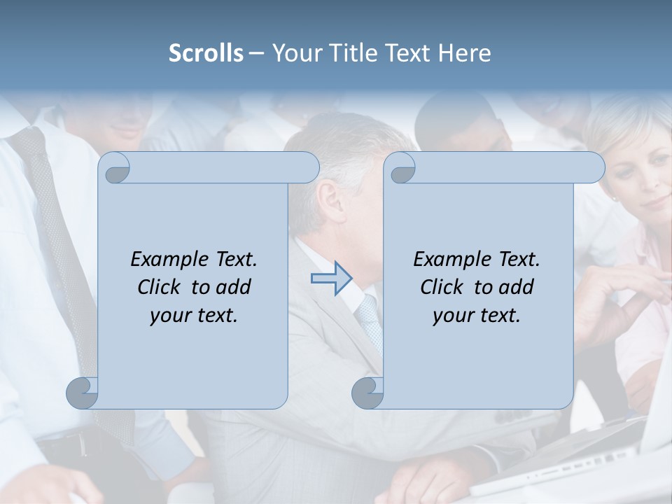 Vertical Expressing Isolated PowerPoint Template