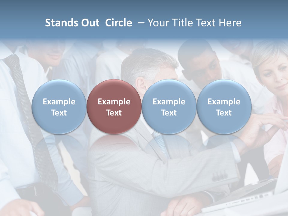 Vertical Expressing Isolated PowerPoint Template