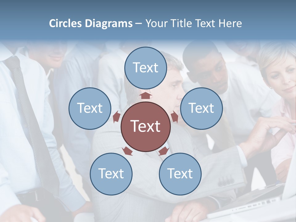 Vertical Expressing Isolated PowerPoint Template