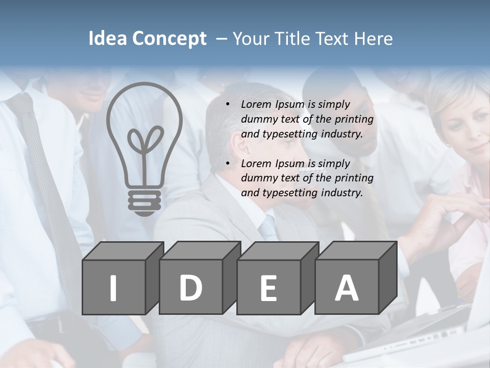 Vertical Expressing Isolated PowerPoint Template