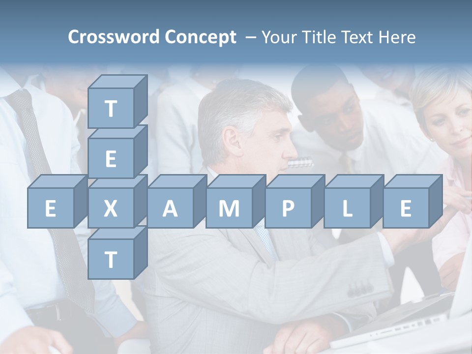 Vertical Expressing Isolated PowerPoint Template