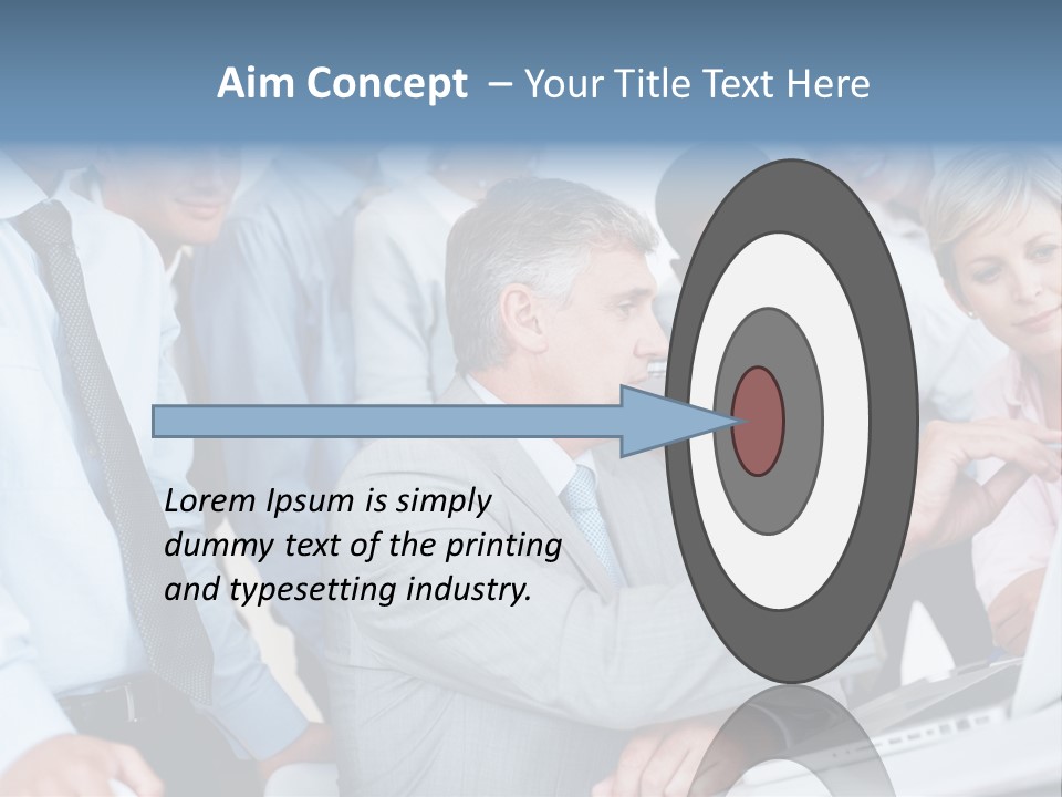 Vertical Expressing Isolated PowerPoint Template