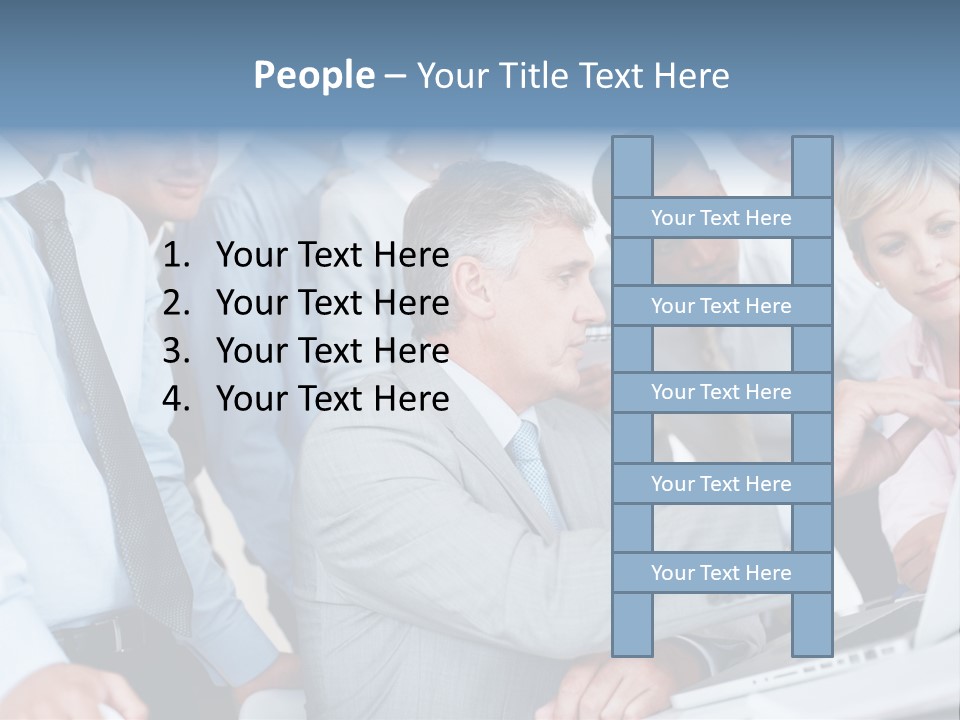 Vertical Expressing Isolated PowerPoint Template