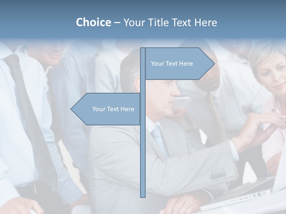Vertical Expressing Isolated PowerPoint Template