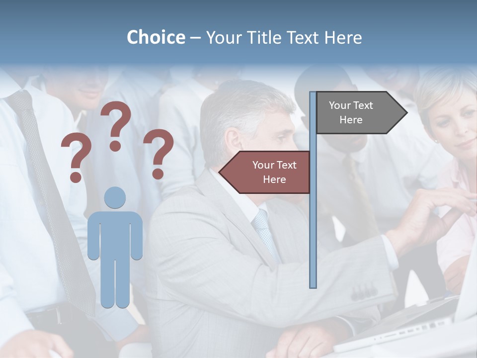 Vertical Expressing Isolated PowerPoint Template
