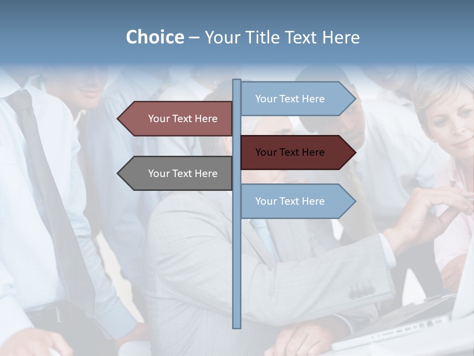 Vertical Expressing Isolated PowerPoint Template