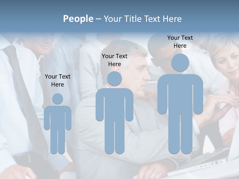 Vertical Expressing Isolated PowerPoint Template