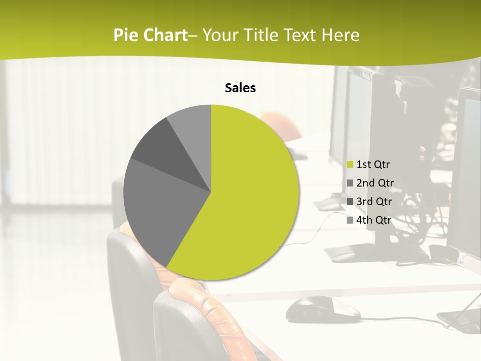 Black Thin Seat PowerPoint Template