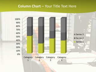 Black Thin Seat PowerPoint Template