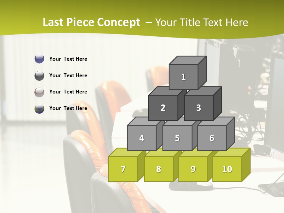 Black Thin Seat PowerPoint Template