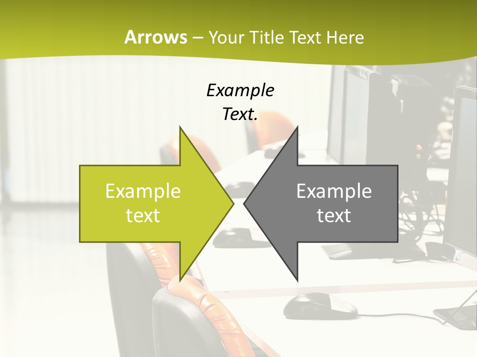 Black Thin Seat PowerPoint Template