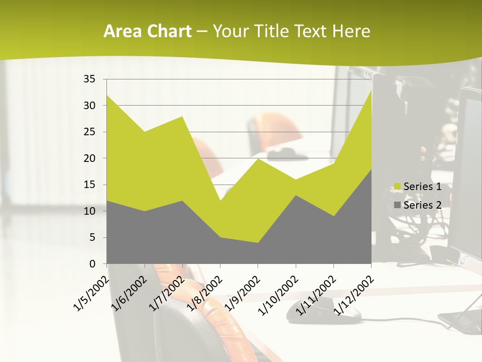Black Thin Seat PowerPoint Template