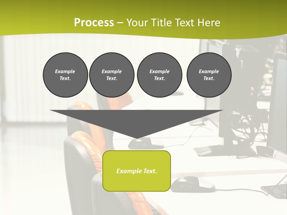 Black Thin Seat PowerPoint Template