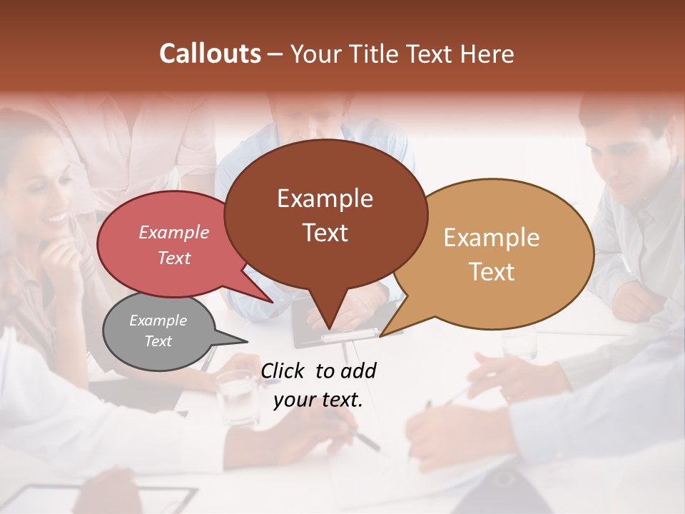 Cartoon Clip Art Cutout PowerPoint Template