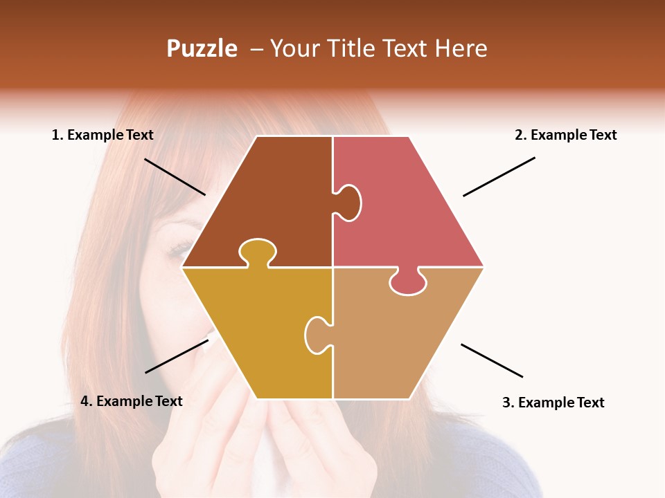 Person Headache White PowerPoint Template