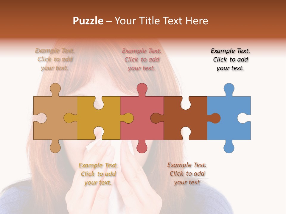 Person Headache White PowerPoint Template