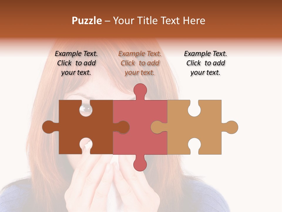 Person Headache White PowerPoint Template