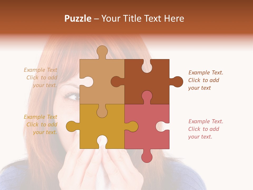 Person Headache White PowerPoint Template