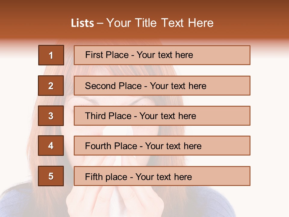Person Headache White PowerPoint Template
