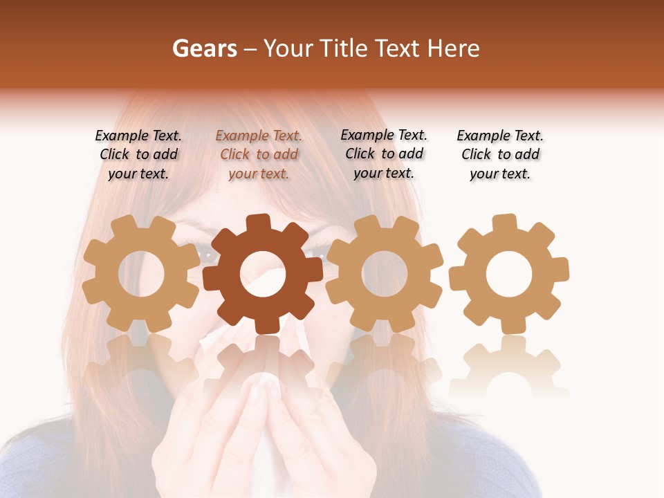 Person Headache White PowerPoint Template