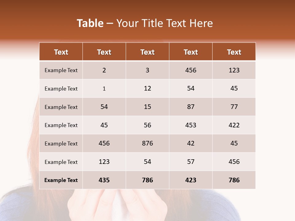 Person Headache White PowerPoint Template