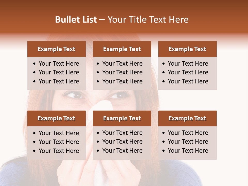 Person Headache White PowerPoint Template