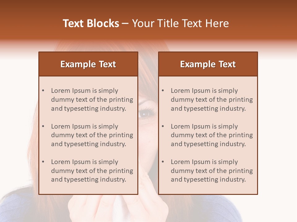 Person Headache White PowerPoint Template