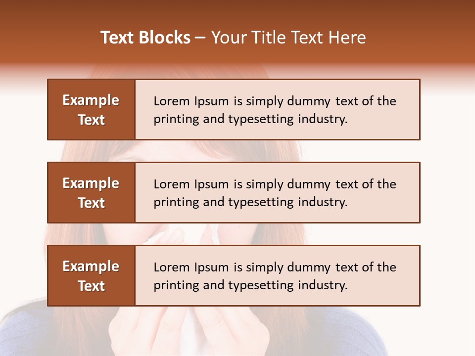 Person Headache White PowerPoint Template
