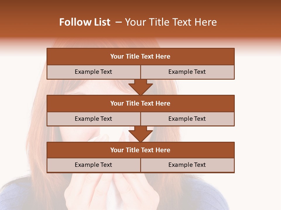 Person Headache White PowerPoint Template