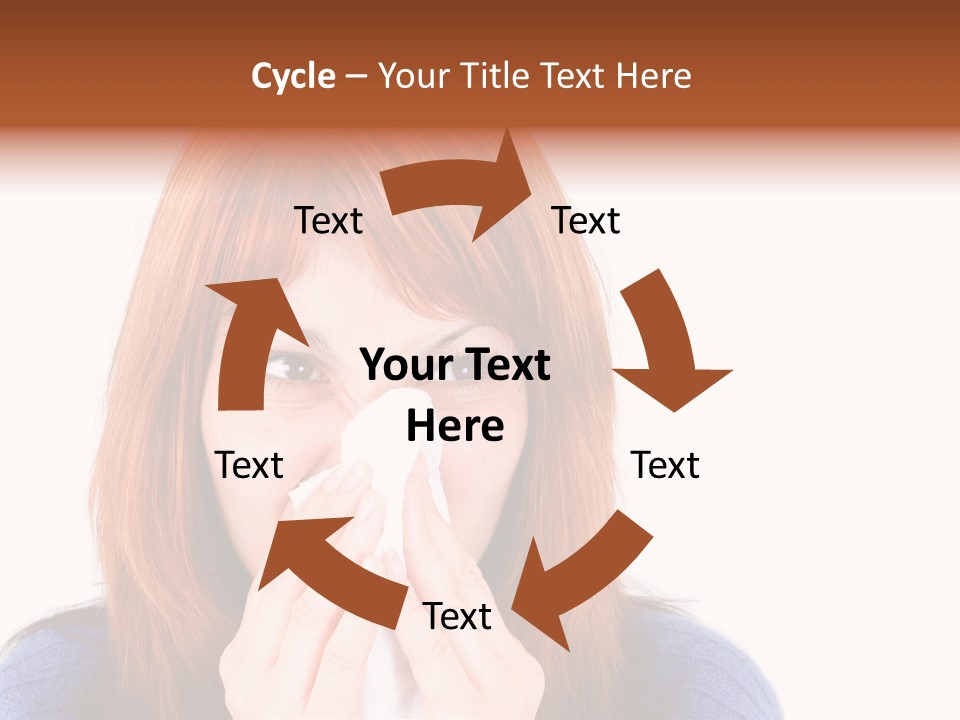 Person Headache White PowerPoint Template