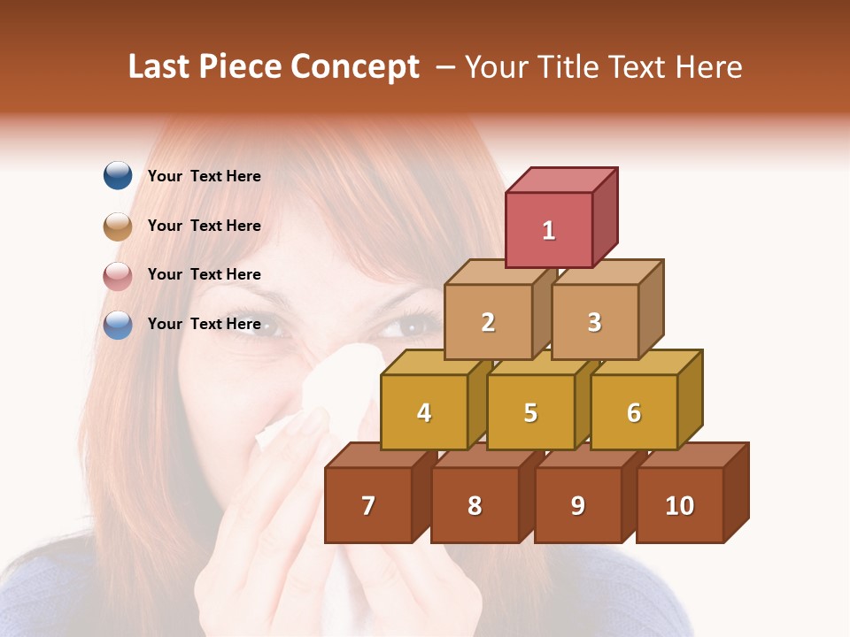 Person Headache White PowerPoint Template